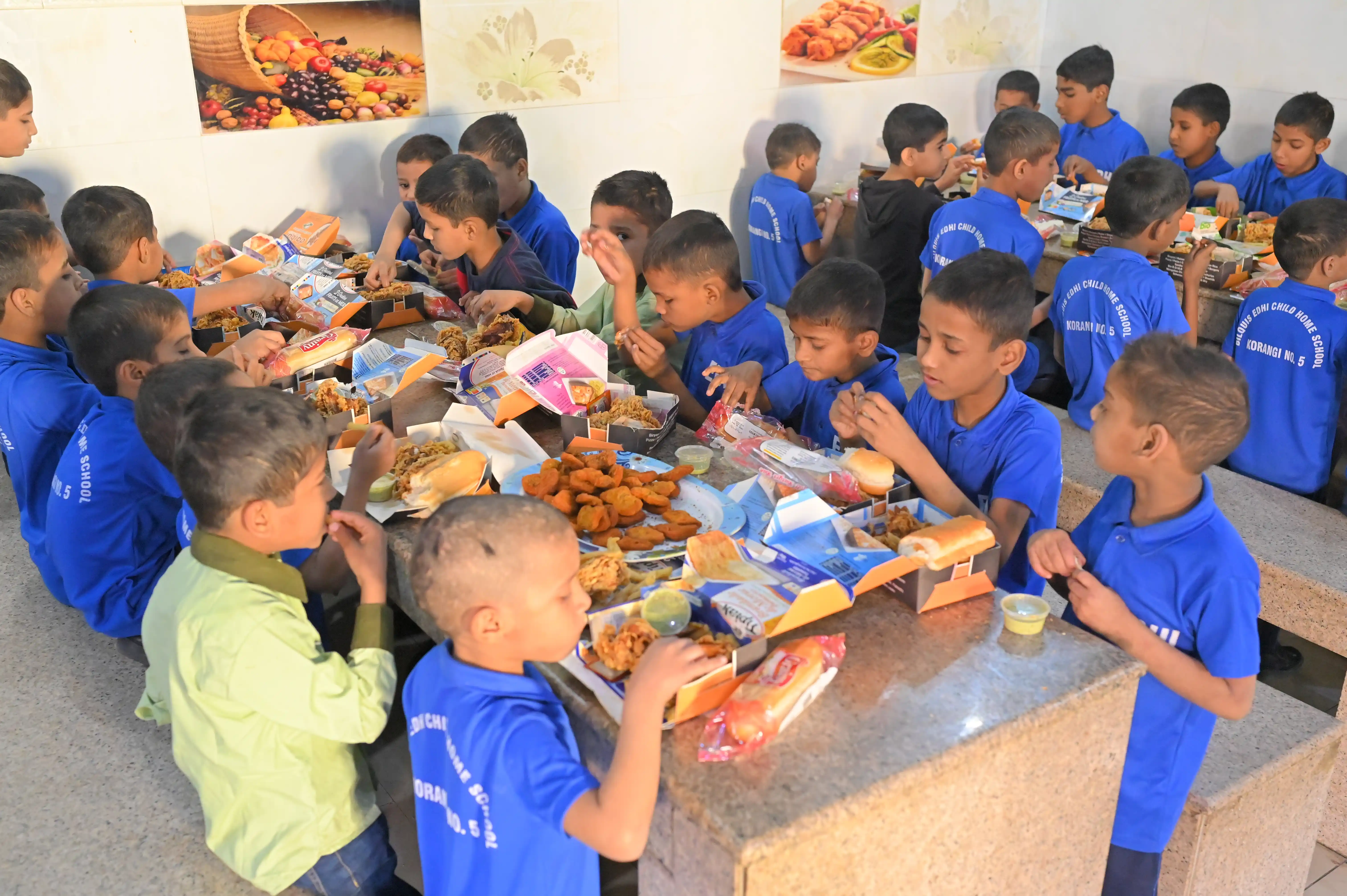 Zakat impact - families in need receiving humanitarian aid and support